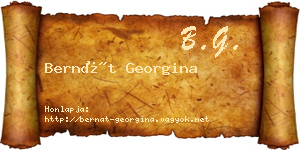 Bernát Georgina névjegykártya